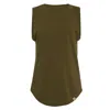 Lovetrust Women's Green Nina Muscle Tee - Olive In Green