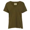 Lovetrust Women's Green Patti Short Sleeve Tee - Olive In Green