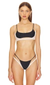 Lovewave The Carra Top In Black & Cream