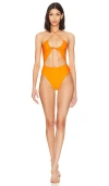 Lovewave The Coralee One Piece In Orange