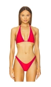 Lovewave The Kaimo Top In Berry Red & Vermilion