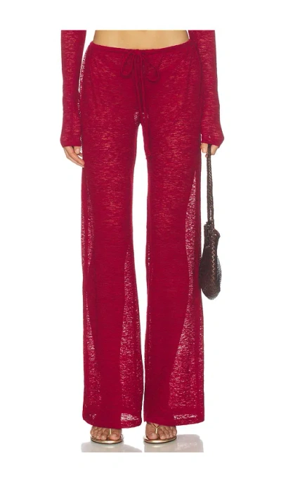 Lovewave The Kimchi Pant In Burgundy