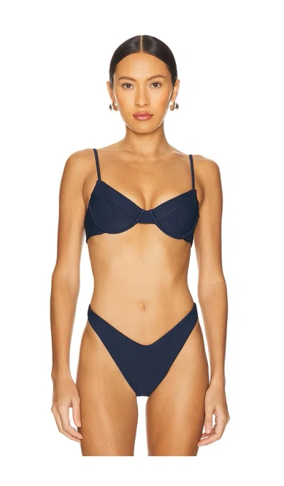 Lovewave The Lenora Top In Navy Blue