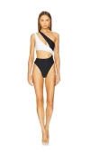 Lovewave The Tenzin One Piece In Black & White