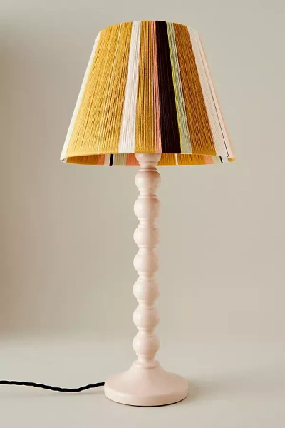 Loving String Empire Woven Cotton Lamp Shade In Multi