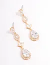 Lovisa - Gold Elegant Pear Drop Earrings In Silver