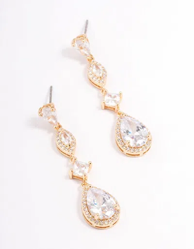 Lovisa - Gold Elegant Pear Drop Earrings In Silver