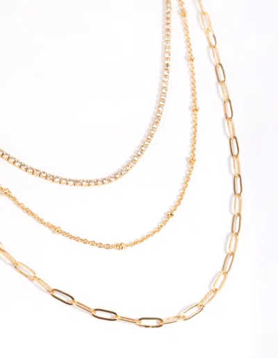 Lovisa - Gold Plated Trendy Minimalist Chain Necklace