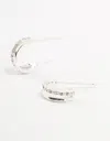 Lovisa 925 Sterling Silver Cubic Zirconia Double Hoop Earrings