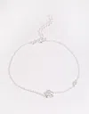Lovisa 925 Sterling Silver Cubic Zirconia Flower Bracelet