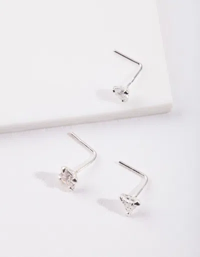 Lovisa 925 Sterling Silver Cubic Zirconia Nose Stud Pack