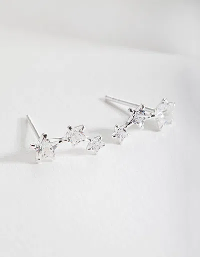 Lovisa 925 Sterling Silver Cubic Zirconia Star Crawler Earrings
