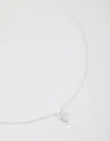Lovisa 925 Sterling Silver Cubic Zirconia Stem Necklace