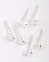 Lovisa 925 Sterling Silver Cubic Zirconia Stud Earring Pack
