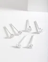 Lovisa 925 Sterling Silver Mini Cubic Zirconia Stud Earring Pack