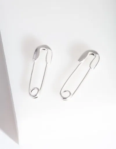 Lovisa 925 Sterling Silver Safety Pin Earrings