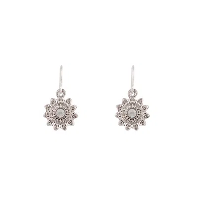 Lovisa Antique Silver Sun Diamante Earrings