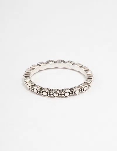 Lovisa Antique Silver Tiny Flower Ring