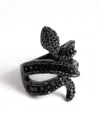 Lovisa Black Baguette Snake Ring In Multi