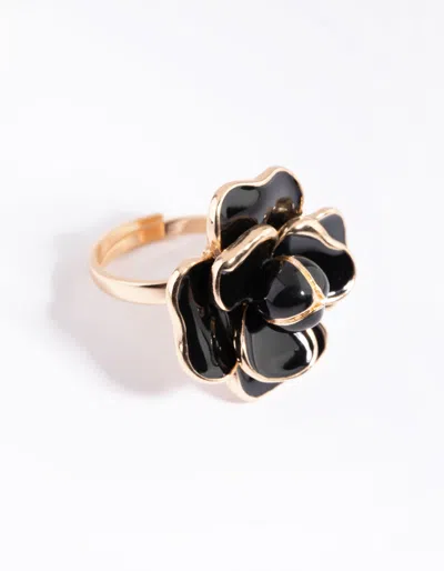 Lovisa Black Flower Ring