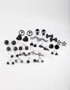 Lovisa Black Mismatch Bowtie Earring 20 Pack In Black