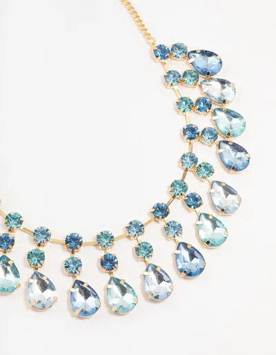 Lovisa Blue Gold Statement Necklace