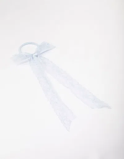 Lovisa Blue Lace Bow Hair Tie