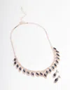 Lovisa Blue Marquise Droplet Earrings And Necklace Set In Multi