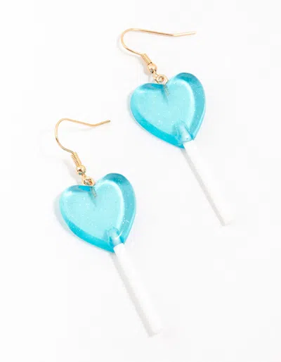 Lovisa Blue Plastic Lollipop Drop Earrings