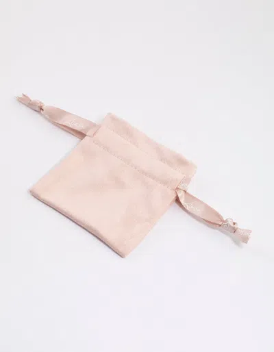 Lovisa Blush Polishing Cloth Bag In Pink