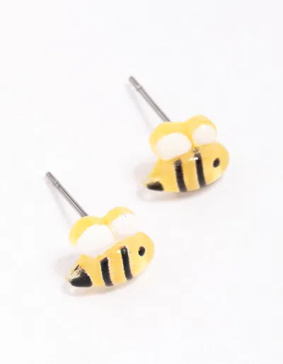 Lovisa Bumble Bee Stud Earrings In Gray