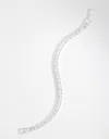 Lovisa Cubic Zirconia Baguette Tennis Bracelet In Multi