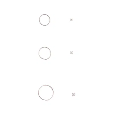 Lovisa Cubic Zirconia Rhodium Nose Ring Pack In Multi