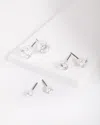 Lovisa Cubic Zirconia Round Stud Earring 3 Pack In Multi