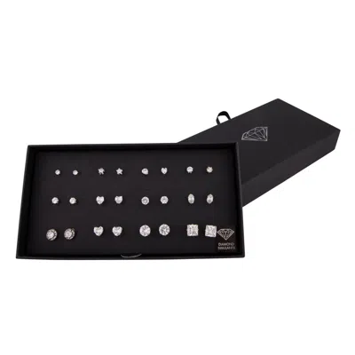 Lovisa Diamond Simulant Silver Stud Earring 12 Pack