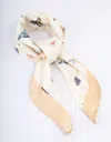 Lovisa Fabric Yellow Butterfly Printed Scarf In White