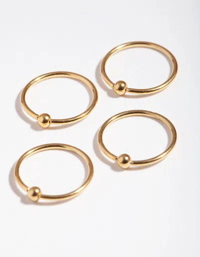 Lovisa Gold Ball 4-pack Nose Rings