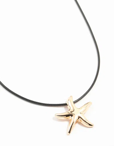 Lovisa Gold Bling Starfish Necklace In Multi