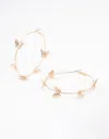 Lovisa Gold Butterfly Hoop Earrings In Gold