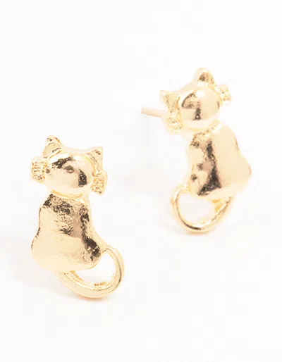 Lovisa Gold Cat Stud Earrings