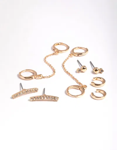 Lovisa Gold Chain Huggie Hoop Earring Pack