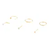 Lovisa Gold Classic Mix Nose 6 Pack In Gold