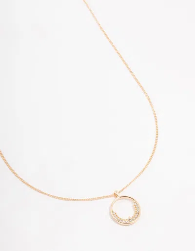 Lovisa Gold Cluster Czech Crystal Ring Necklace