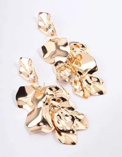 Lovisa Gold Coated Petal Drop Earrings