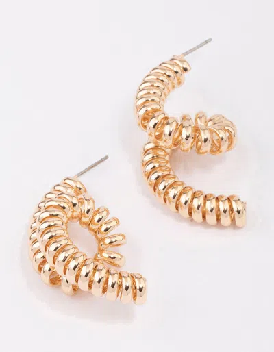 Lovisa Gold Coil Spring Drop Earrings