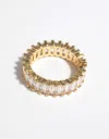 Lovisa Gold Cubic Zirconia Baguette Ring In Gold