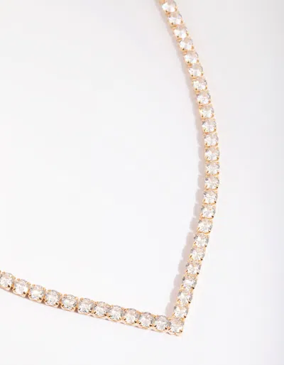 Lovisa Gold Cubic Zirconia Point Necklace