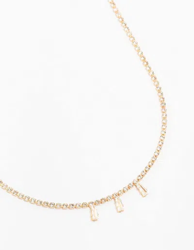 Lovisa Gold Cupchain Baguette Necklace