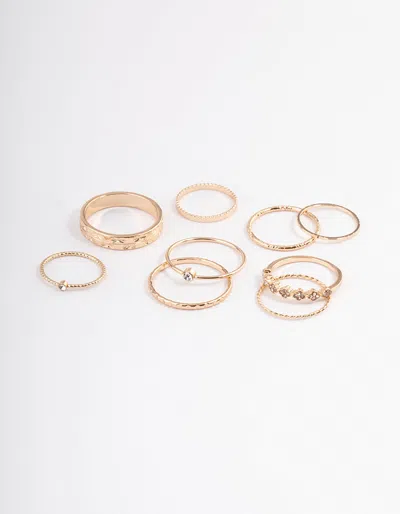 Lovisa Gold Dainty Clover Ring Pack