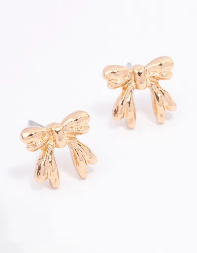 Lovisa Gold Decorative Bow Stud Earrings